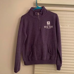 NYU Purple Quarter Zip